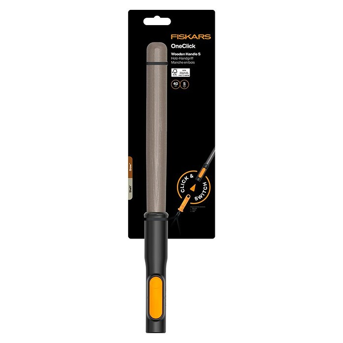 Fiskars OneClick Holzstiel (Passend für: Fiskars Quikfit Stecksystem, 40 cm) | BAUHAUS