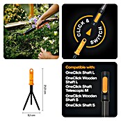 Fiskars OneClick Kleingrubber (Arbeitsbreite: 9,1 cm, Anzahl Zinken: 3 Stk.) | BAUHAUS