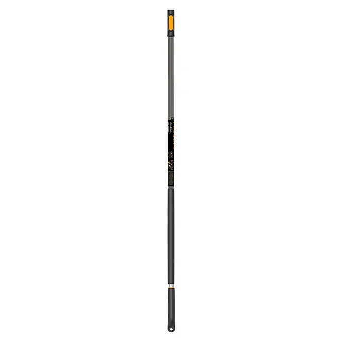 Fiskars OneClick Teleskopstab - 118,7 cm - 179 cm, Aluminium - Produktbild eines Oneclick Vape Pen, ein schlanker, tragbarer Vaporizer für den diskreten Gebrauch. Silbernes Gehäuse mit farbiger Spitze.
