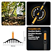 Fiskars OneClick Gartenrechen (Arbeitsbreite: 25 cm, Anzahl Zinken: 10 Stk.) | BAUHAUS