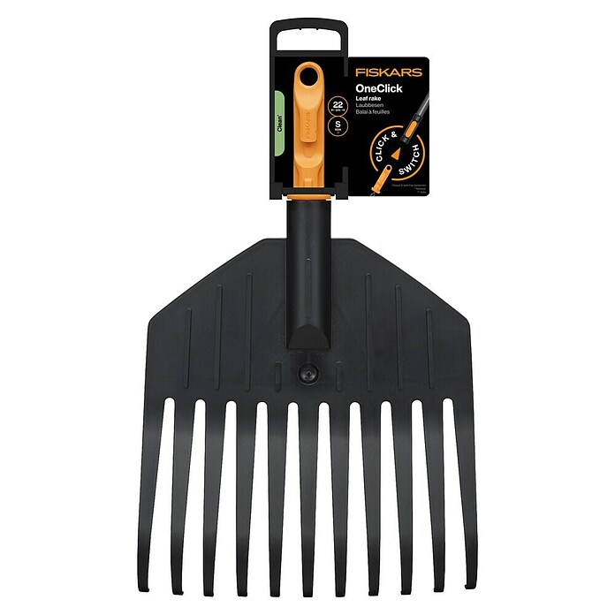 Fiskars OneClick Fächerbesen (Arbeitsbreite: 21,7 cm, Anzahl Zinken: 11 Stk.) | BAUHAUS
