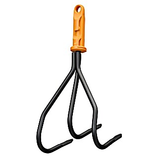 Fiskars OneClick Grubber (Arbeitsbreite: 13,2 cm, Anzahl Zinken: 3 Stk.)