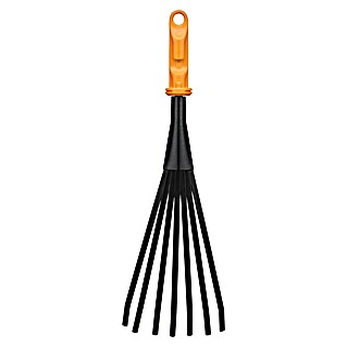 Fiskars OneClick Gartenrechen (Arbeitsbreite: 12,4 cm, Anzahl Zinken: 7 Stk.)