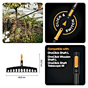 Fiskars OneClick Gartenrechen Universal (Arbeitsbreite: 40,9 cm, Anzahl Zinken: 12 Stk.) | BAUHAUS
