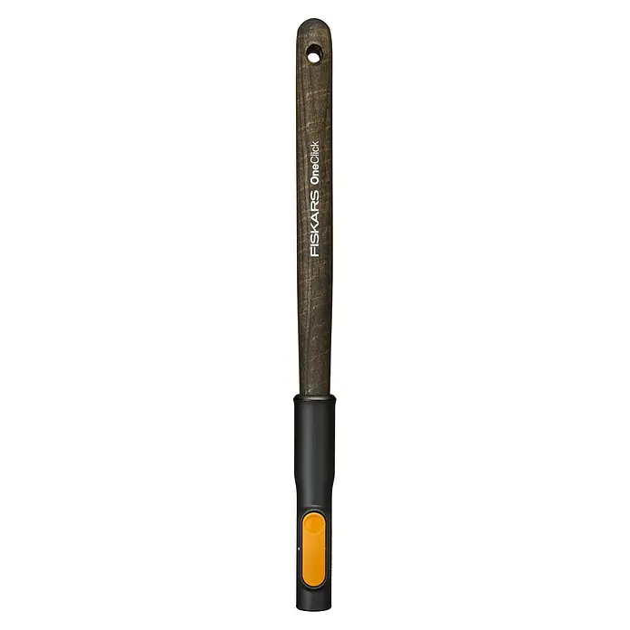Fiskars OneClick Holzstiel - Passend für: Fiskars Quikfit Stecksystem, 40 cm - Fiskars One Click Stiel, ein praktischer und vielseitiger Gartenhelfer. Der Stiel ist robust und ermöglicht schnelles Wechseln von Werkzeugköpfen.