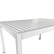 Biohort Lamellenpavillon Gr. 4 (B x T: 404,5 x 312 cm, Weiß, Material Gestell: Stahl) | BAUHAUS
