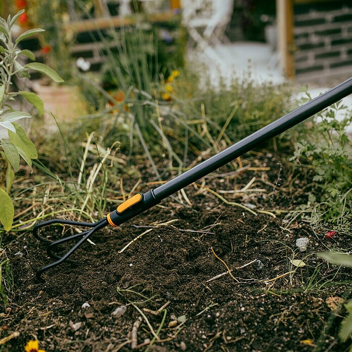 Fiskars OneClick Grubber (Arbeitsbreite: 13,2 cm, Anzahl Zinken: 3 Stk.) | BAUHAUS