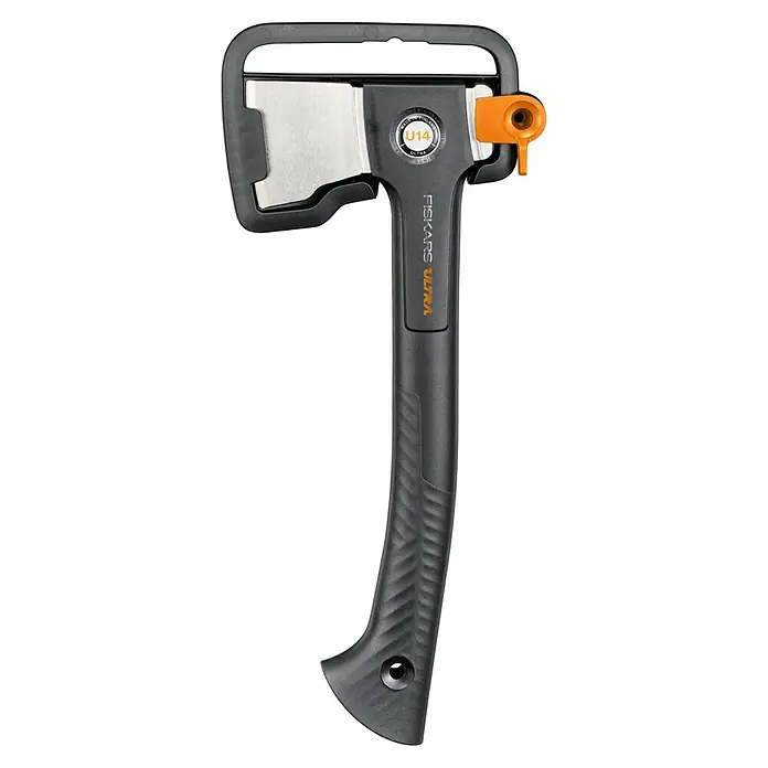 Fiskars Spaltaxt - Länge: 35,5 cm, 0,529 kg - Eine Fiskars Ultra Spaltaxt mit Klingenschutz, ideal für Holzspalten und andere Outdoor-Aktivitäten.