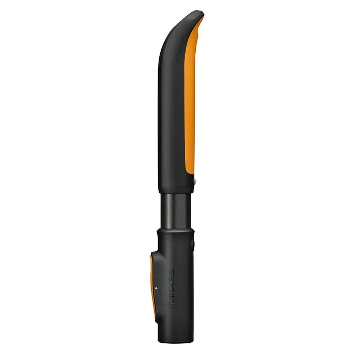Fiskars OneClick Aluminiumstiel - Aluminium, 29,2 cm - Fiskars Unkrautstecher mit langem Griff und orangefarbenen Akzenten, ideal für die Gartenarbeit. Ergonomisches Design für komfortable Nutzung.