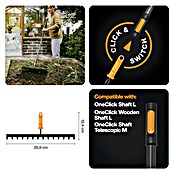 Fiskars OneClick Rasenrechen (L x B x H: 12,4 x 35,9 x 8,1 cm, 14 Stk.) | BAUHAUS