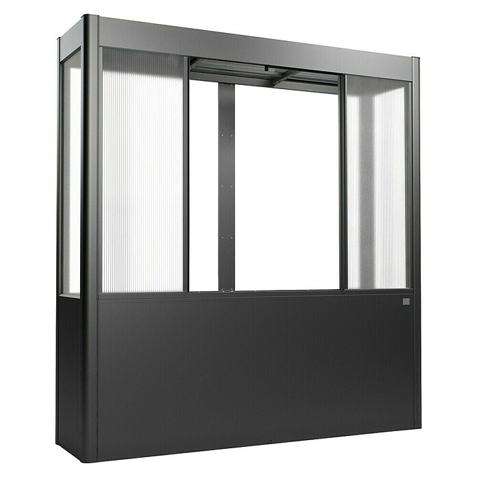 Biohort Florentina Gewächshaus (L x B x H: 54,8 x 201,6 x 213,4 cm, Dunkelgrau Metallic, Stahl) | BAUHAUS
