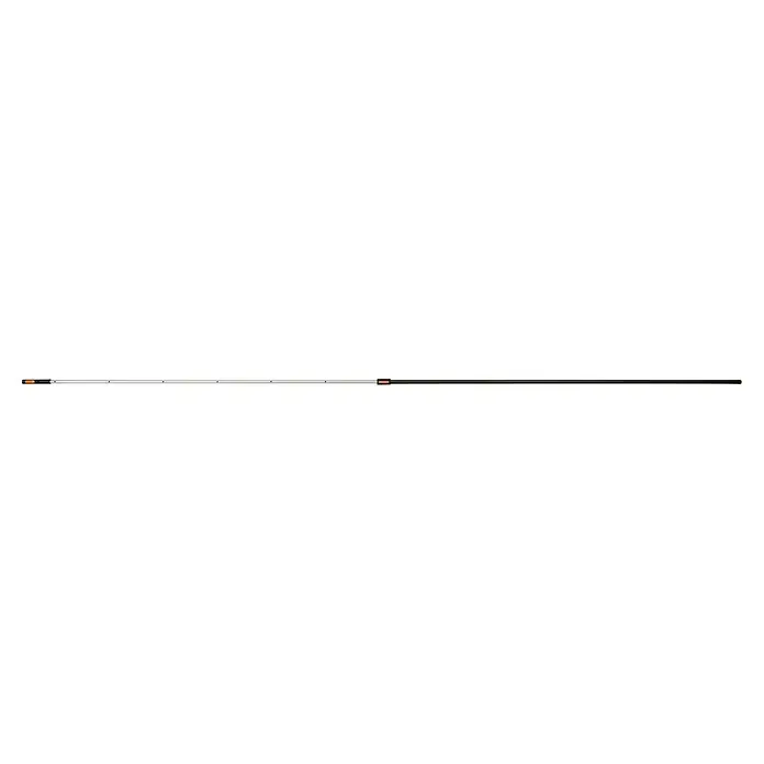 Fiskars OneClick Teleskopstab - 219,6 cm - 400 cm, Aluminium - Bild eines zweifarbigen, vertikal gestreiften Hintergrunds mit Goldakzenten, ideal für moderne Designs.