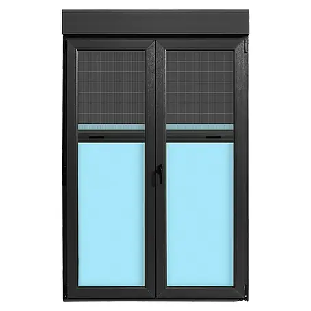 Balconera de PVC practicable-oscilobatiente