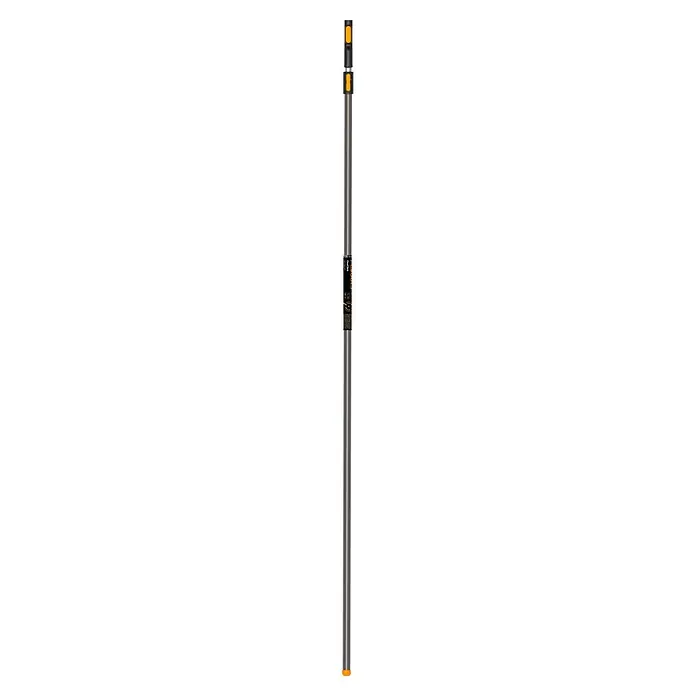 Fiskars OneClick Teleskopstab - 219,6 cm - 400 cm, Aluminium - Ein Bild eines Emisar D1K Taschenlampe. Die Lampe ist aus Aluminium gefertigt und hat eine LED-Leuchte.