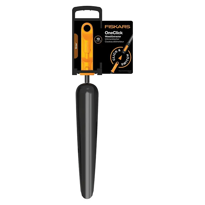 Fiskars OneClick Unkrautstecher - Länge: 28,8 cm - Fiskars OneClick Unkrautstecher: Der praktische Helfer für die mühelose Unkrautentfernung im Garten. Einfach und effektiv!