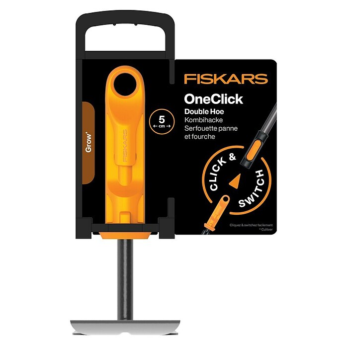 Fiskars OneClick Doppelhacke (Anzahl Zinken: 3 Stk.) | BAUHAUS