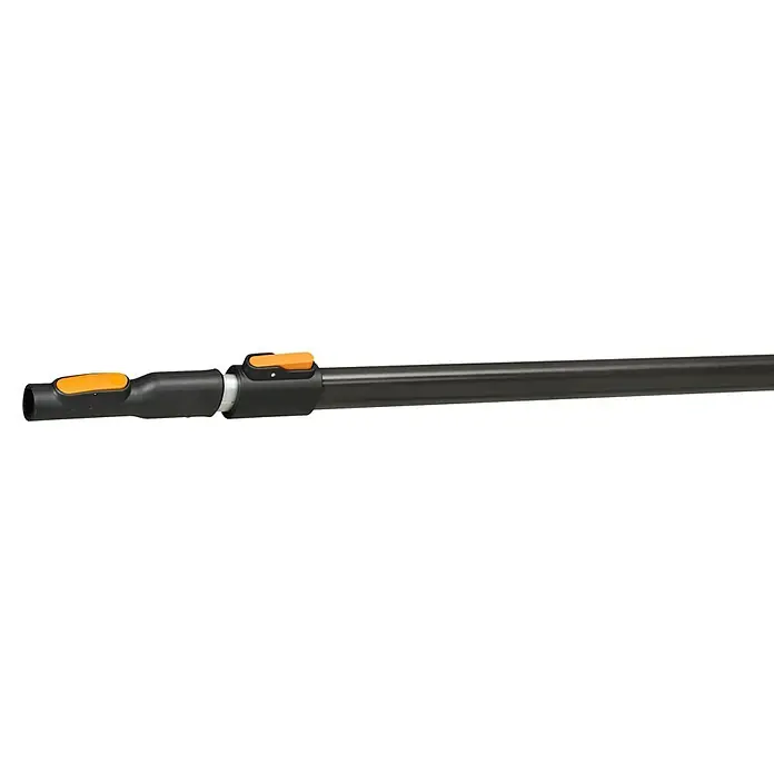 Fiskars OneClick Teleskopstab - 219,6 cm - 400 cm, Aluminium - Verlängerungsstiel für Fiskars QuikFit-Gartengeräte. Ermöglicht das Arbeiten in der Höhe ohne Leiter und ist leicht und stabil durch den Aluminiumschaft.