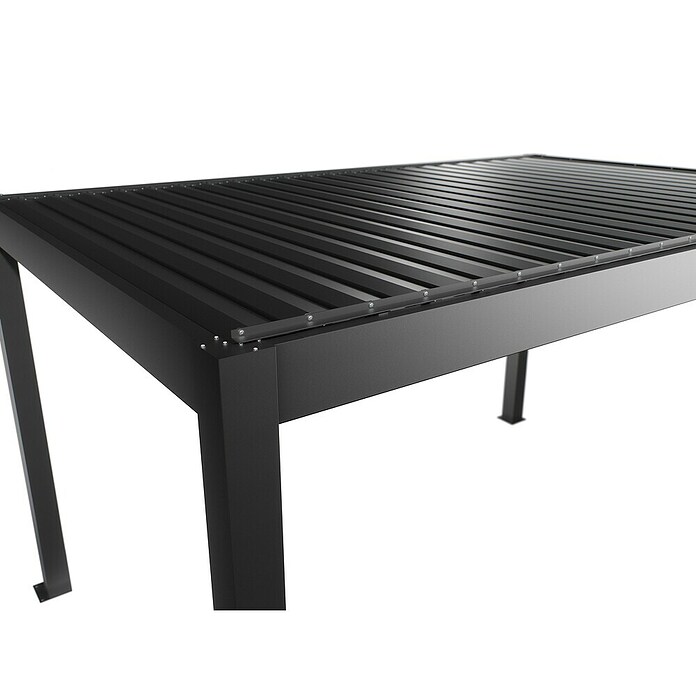 Biohort Lamellenpavillon Gr. 4,5 (B x T: 460 x 312 cm, Dunkelgrau Metallic, Material Gestell: Stahl) | BAUHAUS