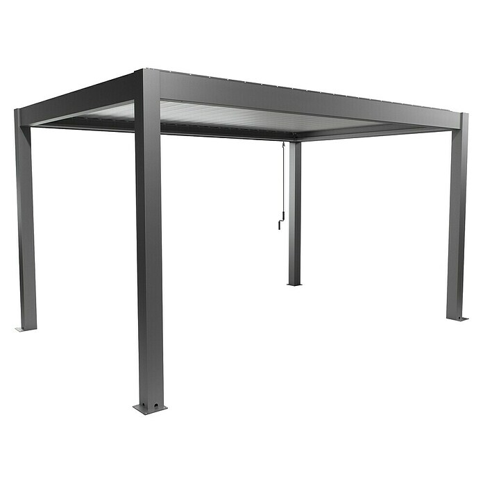 Biohort Lamellenpavillon Gr. 4,5 (B x T: 460 x 312 cm, Quarzgrau/Silber Metallic, Material Gestell: Stahl) | BAUHAUS