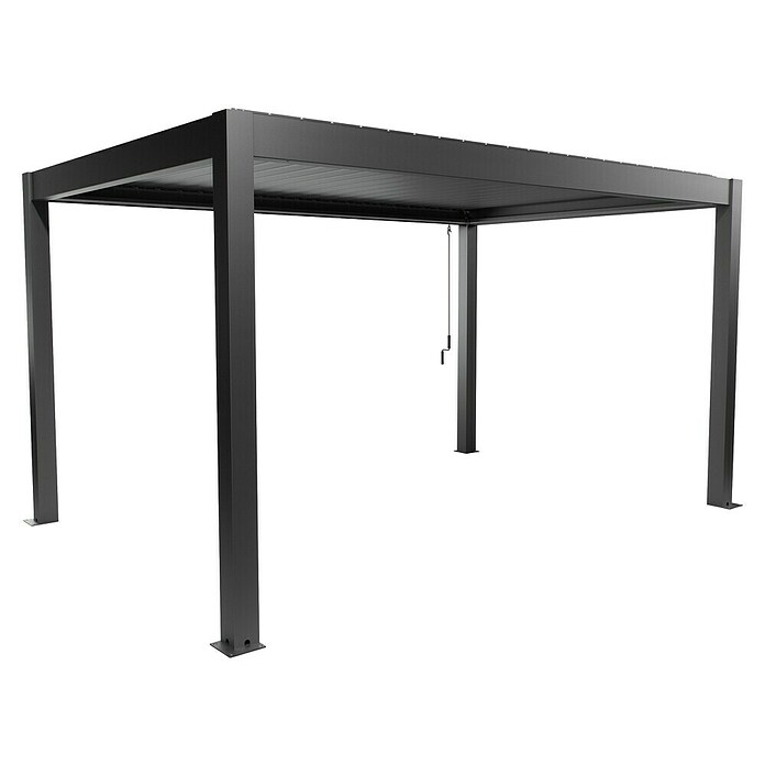 Biohort Lamellenpavillon Gr. 4,5 (B x T: 460 x 312 cm, Dunkelgrau Metallic, Material Gestell: Stahl) | BAUHAUS