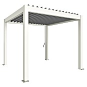 Biohort Pergola Gr. 3 (B x T: 312 x 312 cm, Weiß - Silber Metallic, Material Gestell: Stahl) | BAUHAUS