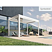 Biohort Lamellenpavillon Gr. 4,5 (B x T: 460 x 312 cm, Weiß - Silber Metallic, Material Gestell: Stahl) | BAUHAUS