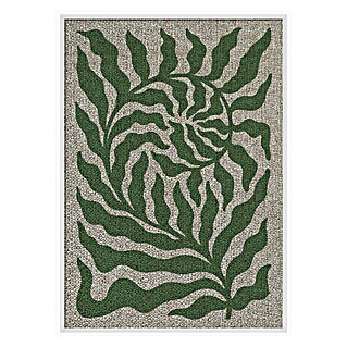 Cuadro Botánico Pirámide hoja espiral (Botánico Pirámide hoja espiral, An x Al: 50 x 70 cm, 1 pzs.)
