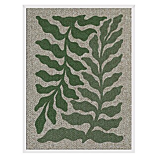 Cuadro Botánico Hojas verdes (Botánico Hojas verdes, An x Al: 30 x 40 cm, 1 pzs.)