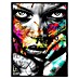 Cuadro de vidrio Rostro multicolor 