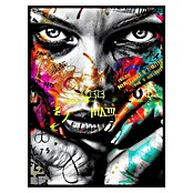 Cuadro de vidrio Rostro multicolor (Rostro multicolor, An x Al: 30 x 40 cm, 1 pzs.) | BAUHAUS