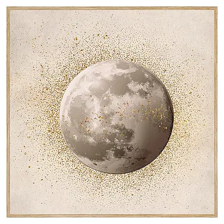 Cuadro Textura Luna Dorada