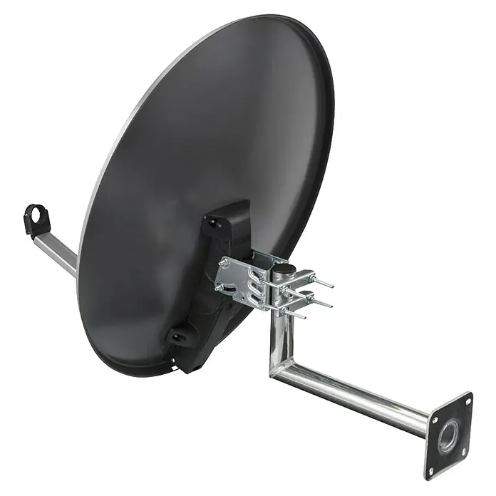 Hama Satelliten-Antenne 00121780 - Durchmesser: 80 cm - Satellitenschüssel mit Halterung. Die robuste Satellitenschüssel sorgt für optimalen Empfang und ist ideal für den Außenbereich.