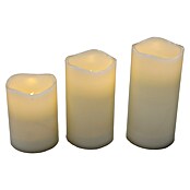 New Garden Lámpara de sobremesa LED redonda Vela Dolo (0,54 W, Ø x Al: 15 x 15 cm, Blanco, Blanco cálido, 3 ud.) | BAUHAUS