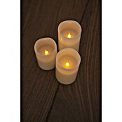 New Garden Lámpara de sobremesa LED redonda Vela Dolo (0,54 W, Ø x Al: 15 x 15 cm, Blanco, Blanco cálido, 3 ud.) | BAUHAUS