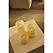 New Garden Lámpara de sobremesa LED redonda Vela Dolo (0,54 W, Ø x Al: 15 x 15 cm, Blanco, Blanco cálido, 3 ud.) | BAUHAUS