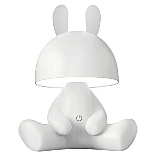 Idp Lampshades Lámpara de sobremesa LED Ferni (3 W, L x An x Al: 17 x 17 x 28,5 cm, Blanco, Blanco cálido)