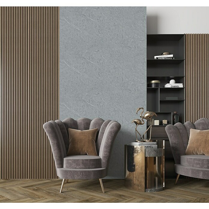 Panel de pared SPC Cast Grey (Gris, 1.250 x 600 mm) | BAUHAUS