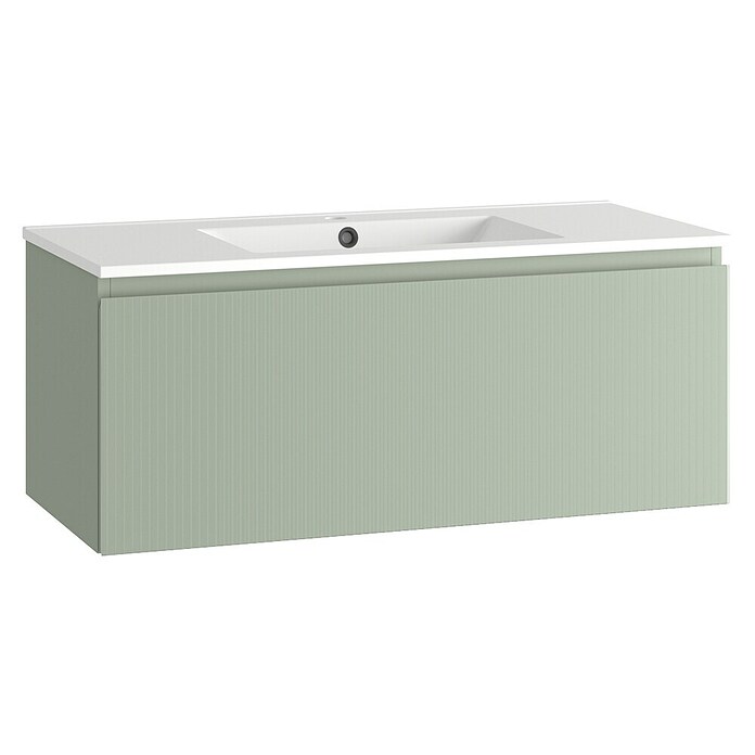 Mueble de lavabo Cristal (L x An x Al: 45 x 60 x 40 cm, Verde atlántico, Número de cajones: 1 ud.) | BAUHAUS