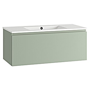 Mueble de lavabo Cristal (L x An x Al: 45 x 60 x 40 cm, Verde atlántico, Número de cajones: 1 ud.)