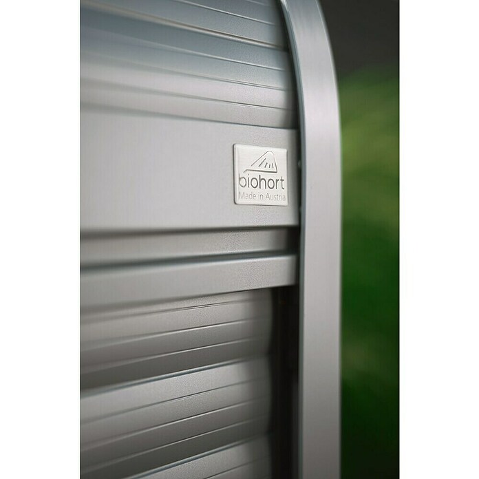 Biohort Garten-Aufbewahrungsbox StoreMax 160 (Quarzgrau, 163 x 78 x 120 cm, Stahlblech)