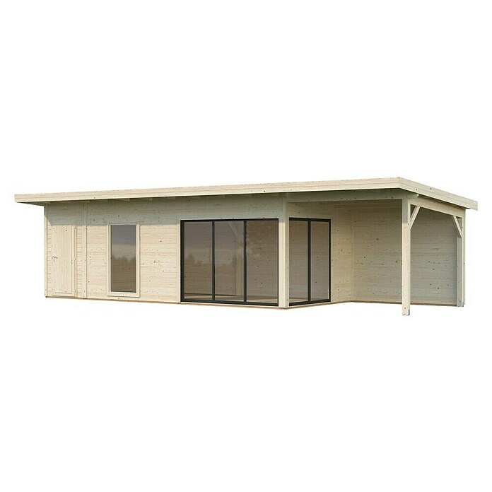 Palmako Caseta de jardín Andrea Slide Plus (Medidas ext. (An x Pr): 1.060 x 404 cm, Madera, Natural) | BAUHAUS