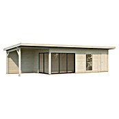 Palmako Caseta de jardín Andrea Slide Plus (Medidas ext. (An x Pr): 1.060 x 404 cm, Madera, Natural) | BAUHAUS