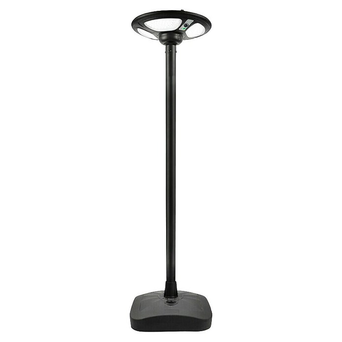 Garza Farola solar Icaro (Altura: 265,5 cm, Negro, IP54, Blanco cálido) | BAUHAUS