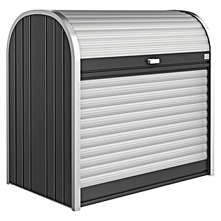 Biohort StoreMax Garten-Aufbewahrungsbox 120 (Dunkelgrau Metallic, L x B x H: 117 x 73 x 109 cm, Stahl)