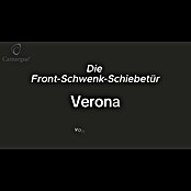 Camargue Eckdusche Verona (L x B x H: 90 x 90 x 195 cm, Schwarz, Glasstärke: 6 mm) | BAUHAUS