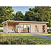 Palmako Caseta de jardín Andrea Slide Plus (Medidas ext. (An x Pr): 1.060 x 404 cm, Madera, Natural) | BAUHAUS