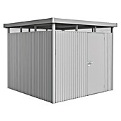 Biohort Gerätehaus HighLine (Silber Metallic, 2,75 x 2,75 x 2,22 m, Einzeltür)