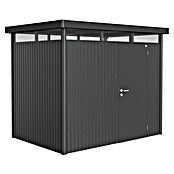 Biohort Gerätehaus HighLine (Dunkelgrau Metallic, 2,75 x 1,95 x 2,22 m, Einzeltür)