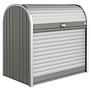 Biohort StoreMax Garten-Aufbewahrungsbox 120 (Quarzgrau, L x B x H: 117 x 73 x 109 cm, Stahl)