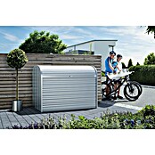 Biohort Garten-Aufbewahrungsbox StoreMax 160 (Silber Metallic, 163 x 78 x 120 cm, Stahlblech)